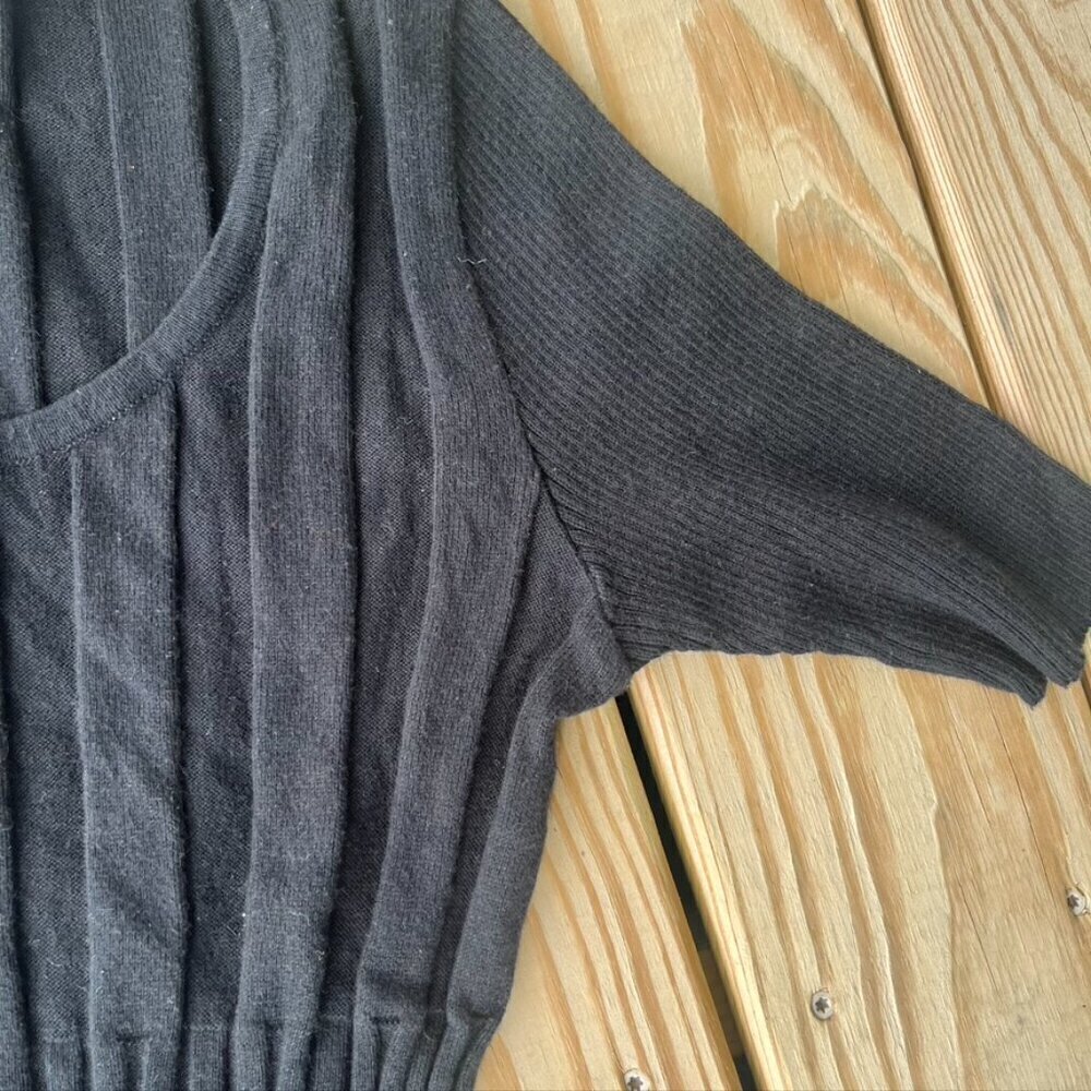 ** Salvatore Ferragamo cashmere cotton black sweater Medium - Picture 4 of 9